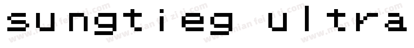 sungtieg ultra gb字体转换